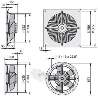 Rosenberg ER 630-6 - описание, технические характеристики, графики